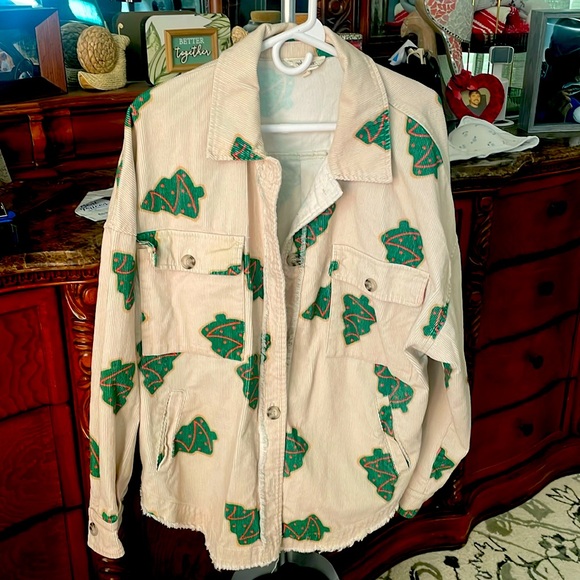 Peach Love California Jackets & Blazers - 🎄Christmas 🎄tree corduroy jacket!